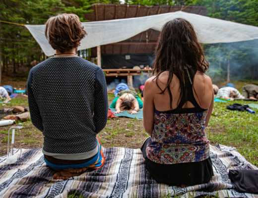 Man and Woman at Spiritual Guide Camp