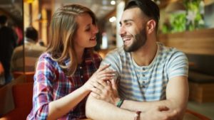 couple attracted to each other by the law of attraction