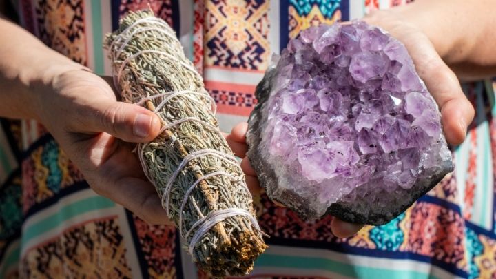 easy method to dry cleanse a crystal