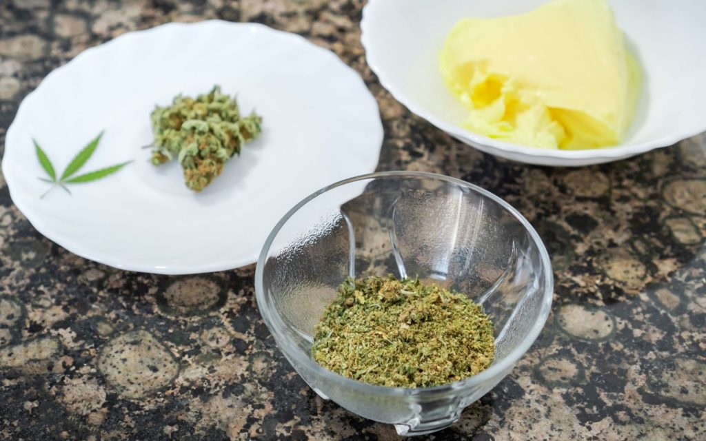 photo of cannabutter being made
