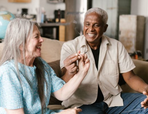 elderly getting tips on getting high for the first time